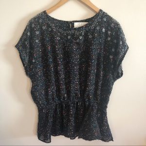 Anthropologie | Isani Saturnalia Beaded Top L